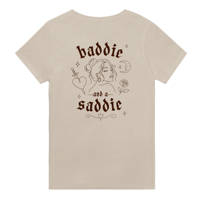 Baddie and a Saddie Unisex Cotton Tee